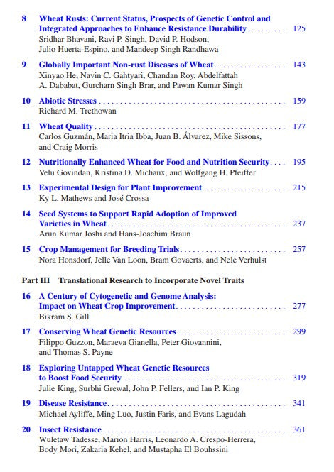 Wheat (2022) Wheat Improvement - Food Security in a Changing Climate
