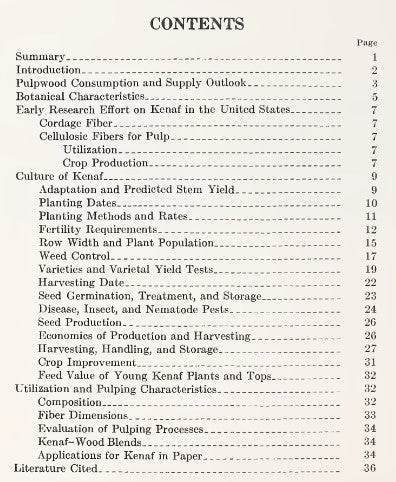 Fiber (1970) Cultural and Harvesting Methods for Kenaf