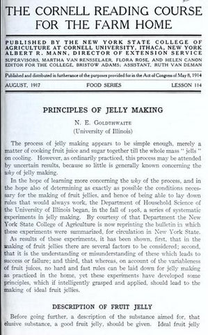 Kitchen (1917) Principles of Jelly Making
