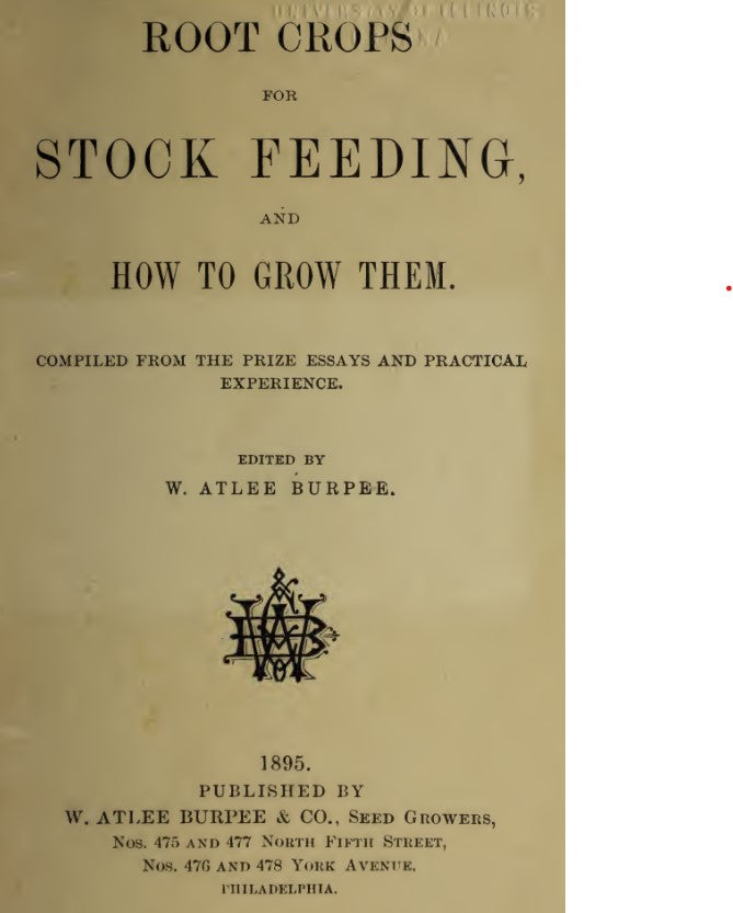 Roots (1895) Root Crops for Stock Feeding, and How to Grow Them