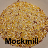 Floriani Red Flint Corn Cornmeal made with a Mockmill attachment for a standing mixer