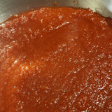 cooking down De Barrao Tomato into pizza paste sauce