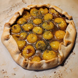 Galette made from Hartman's Yellow Gooseberry Tomatoes