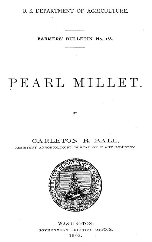 Millet (1903) Pearl Millet