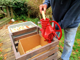 Shelling the Saskatoon White Flint Corn