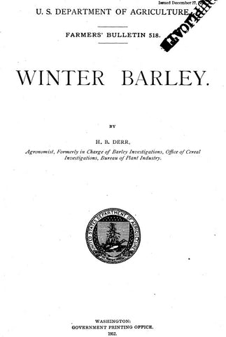 Barley (1912) Winter Barley