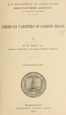 Legumes (1907) American Varieties of Garden Beans
