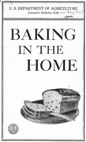 Recipes (1921) Baking in the Home