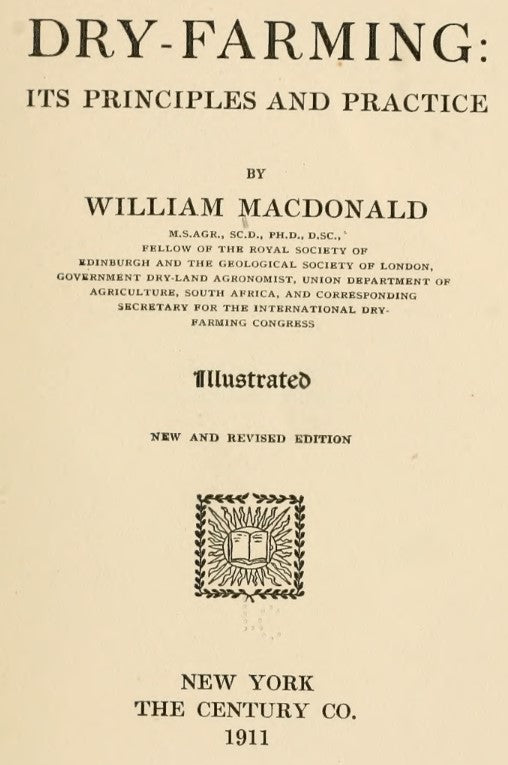 Skills (1911) Dry-farming: Its Principles and Practice