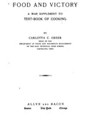 Kitchen (1912) Food and Victory