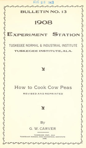 Recipes (1908) How to Cook Cowpeas