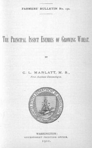 Wheat (1901) The Principal Insect Enemies of Growing Wheat