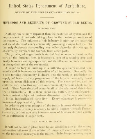 Roots (1904) Methods and Benefits of Growing Sugar Beets