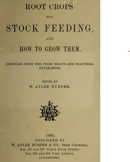 Roots (1895) Root Crops for Stock Feeding, and How to Grow Them