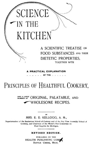 Recipes (1892) Science in the Kitchen