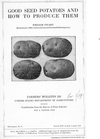Roots (1919) Good Seed Potatoes and How to Produce Them