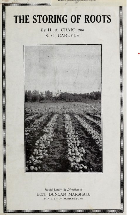 Roots (1909) The Storing of Roots