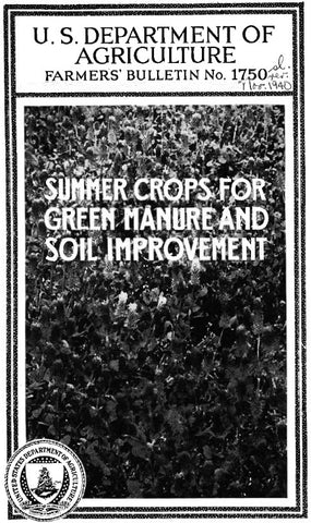 Soil (1940) Summer Crops for Green Manure and Soil Improvement