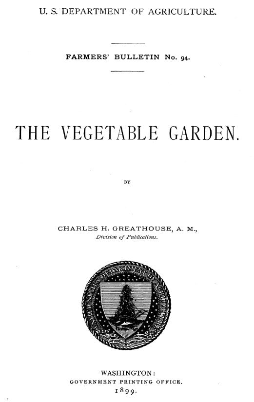 Skills (1899) The Vegetable Garden