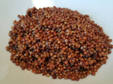 Rox Orange Cane Sorghum grains cooked - an al dente crunch, slightly sweet and nutty